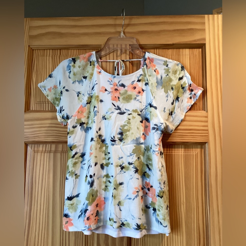 Paper on Savannah Tuesday back detail blouse, size SP